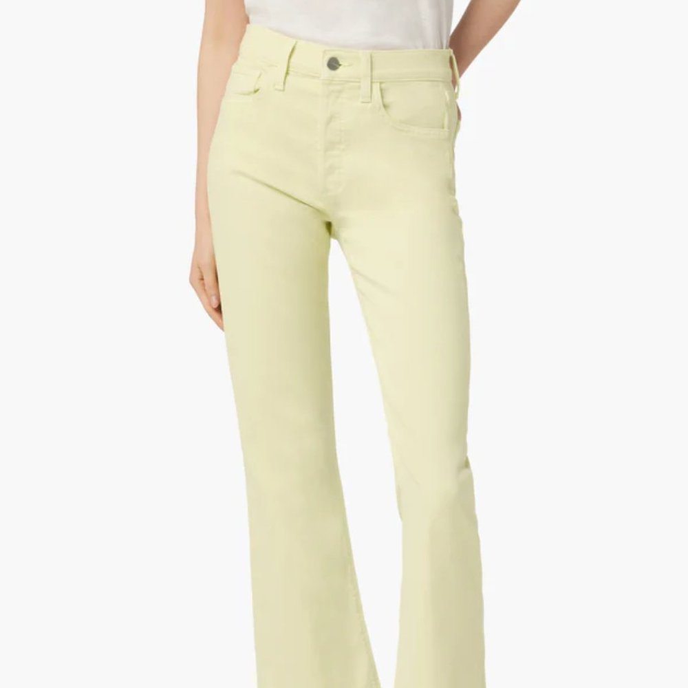 NWT Joe’s The Callie High Rise Cropped Bootcut Stretch Pants -Lime Twist…